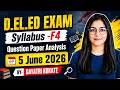 ||Proficiency in English part -I ||5 JUNE 2026 Question paper Analysis #gayatriguides #deled