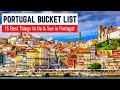 Ides de liste de seaux au portugal  15 meilleures choses  faire au portugal  les meilleurs endroits  visiter au portugal