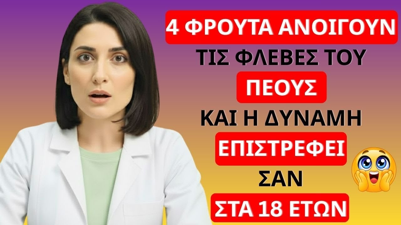 Προειδοποίηση Ουρολόγου: 4 Φρούτα που Ξεμπλοκάρουν την Κυκλοφορία του Πέους μετά τα 60 | Φυσική Μέθο