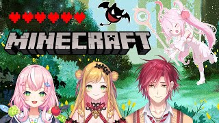 【Minecraft🌸🌙 】 마법소녀와 마왕과 요정과 인간의 콜라보 魔法少女と魔王と妖精と人間のコラボ