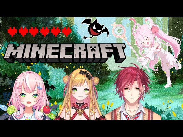 【Minecraft🌸🌙 】 마법소녀와 마왕과 요정과 인간의 콜라보 魔法少女と魔王と妖精と人間のコラボのサムネイル