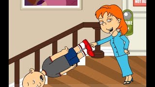 Rosie Pushes Classic Caillou Down the Stairs/Grounded
