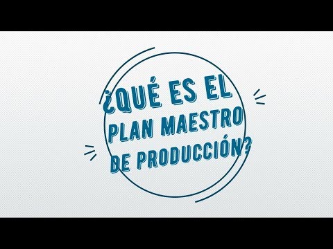 Video: ¿Qué significa el programa maestro de producción?