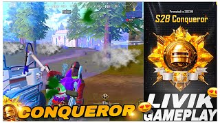 PLATINUM TO CONQUEROR 🔥 | S28 Livik Gameplay | Full Grind Begins 😈