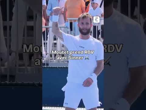 ⚔️ Corentin Moutet prend rendez-vous avec Sinner au prochain tour à Miami #masters1000 #sinner