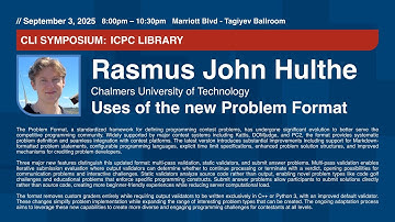 Rasmus John Hulthe - Uses of the new Problem Format
