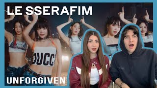 LE SSERAFIM (르세라핌) 'UNFORGIVEN (feat. Nile Rodgers)' OFFICIAL M/V REACTION!!