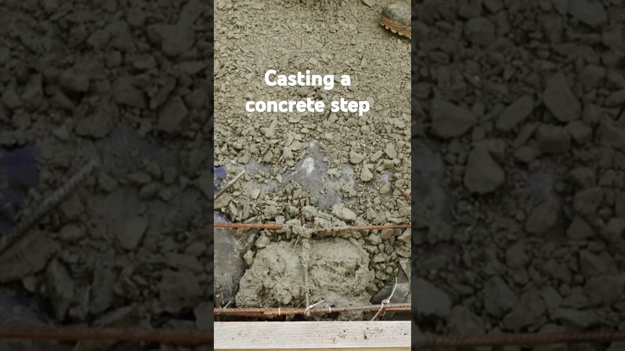Diy concrete step