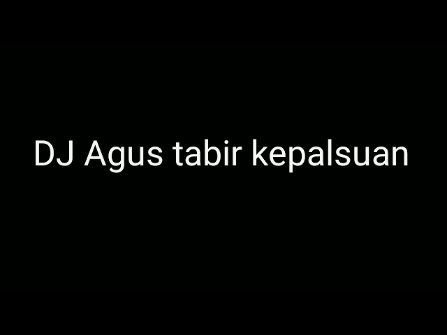 DJ Agus_ tabir kepalsuan. DJ Banjarmasin. class=