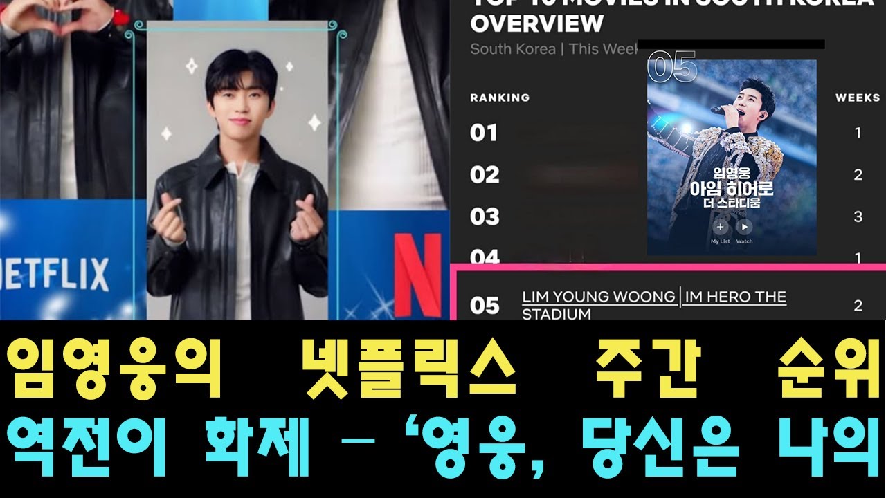 임영웅의 넷플릭스 주간 순위 역전이 화제 – ‘영웅, 당신은 나의 운명’과 용산 아이파크몰에서 제공되는 특별한 혜택에 대한 관심 ...