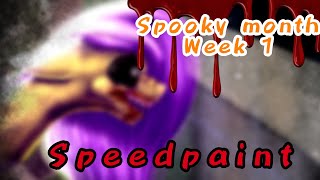 Mlp speedpaint (Gore) Spooky Month art challenge week 1 // Let Her In// #halloween