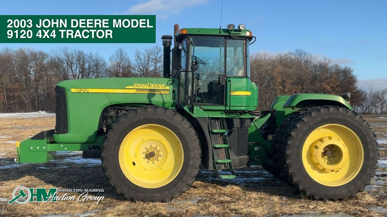 John Deere Model 9120 4x4 Tractor Selling At Auction