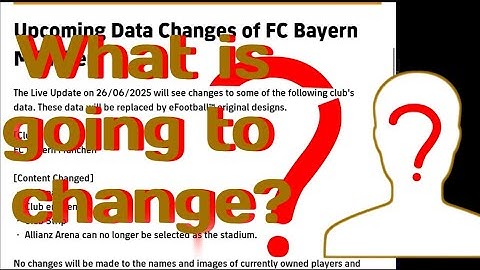 Upcoming Data Changes of FC Bayern München. #fcbayernmünchen