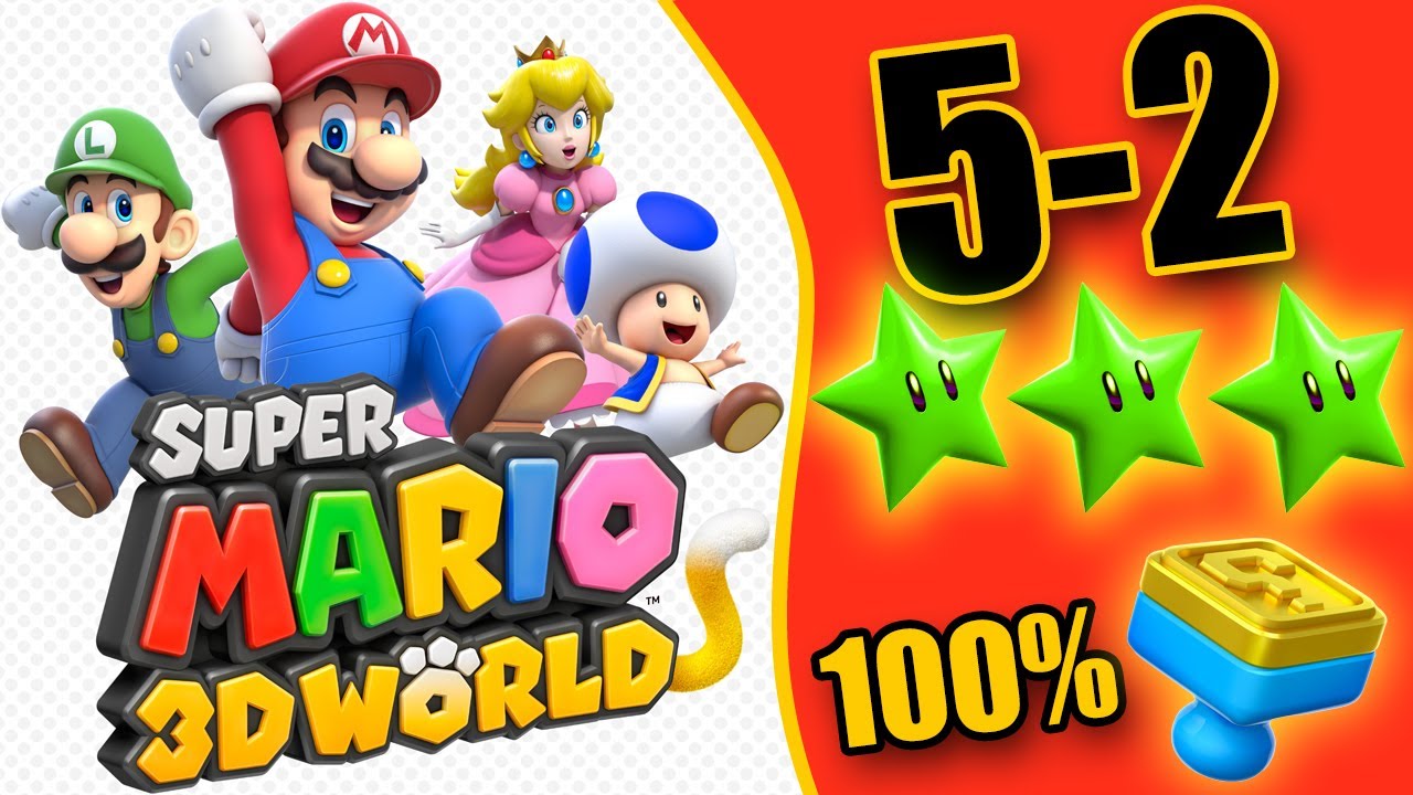 Super Mario 3D World 5-2 Tricky Trapeze Theater - YouTube