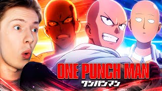 картинка: ЛУЧШЕЕ АНИМЕ! Ванпанчмен / Onepunchman 1 сезон 1 серия РЕАКЦИЯ пересмотр