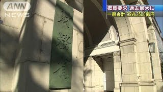 概算要求の一般会計総額99兆2500億円　過去最大に(13/09/04)