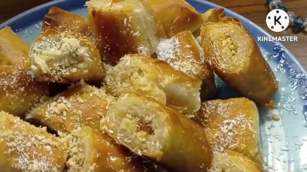 اصابع الجلاش الحلو بحشوة بسيطة وطعم يجنن تتحضر فى دقائق / احفظيها لرمضان #وصفات ـ رمضان #🌙🌛