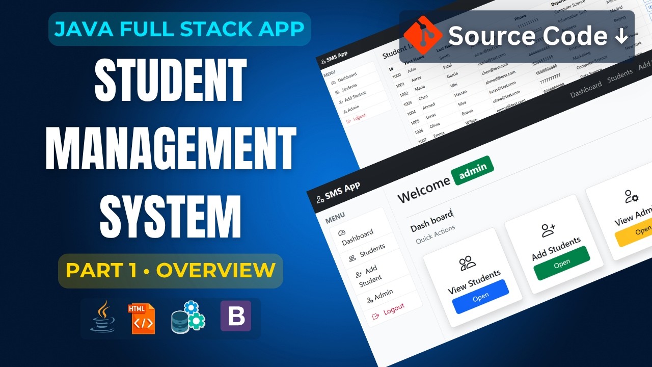 Part 1 | Project Overview + Features | Java Student Management System ...
