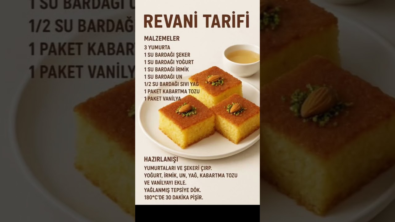 Revanı Tarifi🥧#viral#keşfet#shortsfeed#funny#fypviral#viralvideo#viralshorts#fyp#fypシ#revani#tatlı