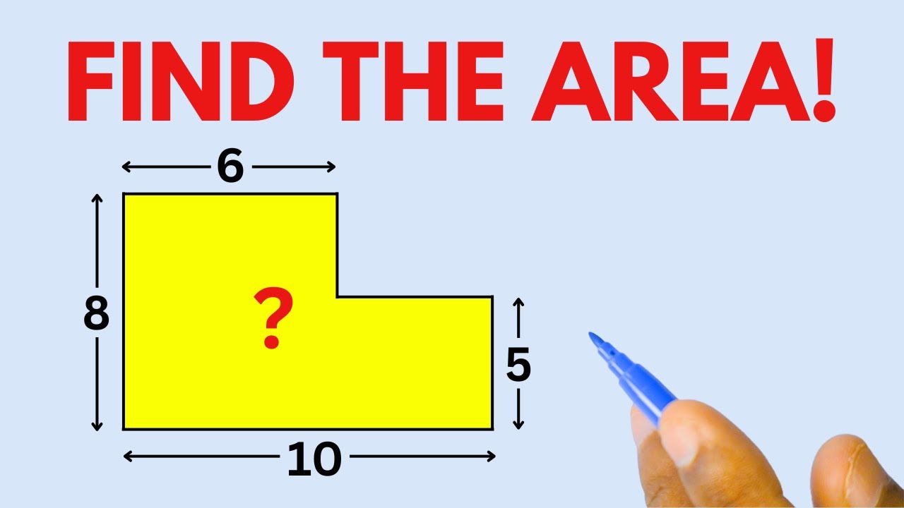 Math Puzzle - Can You Find The Area? - YouTube