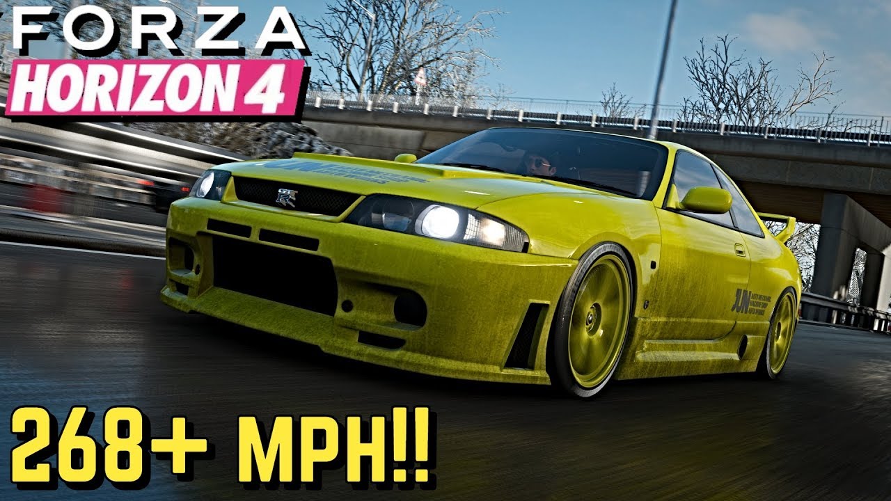 Forza Horizon 4 268 Mph Nissan R33 Skyline Gtr Setup Youtube
