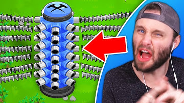 Insane *HACKED* Tack Tower In BTD Battles With SSundee!