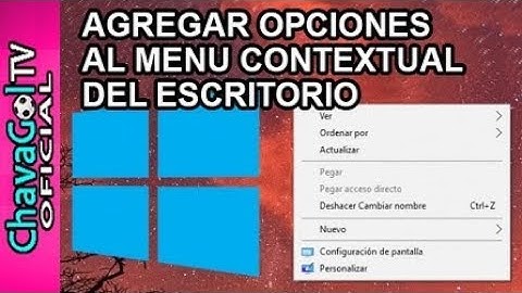 ★ COMO AGREGAR OPCIONES AL MENU CONTEXTUAL DEL ESCRITORIO DE WINDOWS - 2019