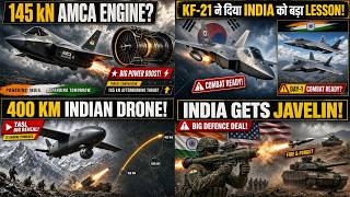 AMCA का Engine Game बदल गया?,भारत की 400KM Strike Drone तैयारी!,KF-21 से मिली बड़ी सीख!,QRSAM Order