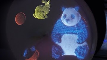 Realistic Volumetric 3D Display Using Physical Materials