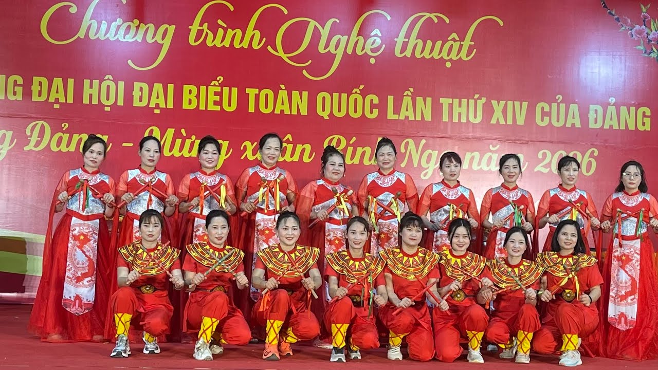 Bài trống Dòng máu lạc Hồng .Khai mạc chương trình nghệ thuật. Mừng Đảng mừng Xuân Bính ngọ năm 2026