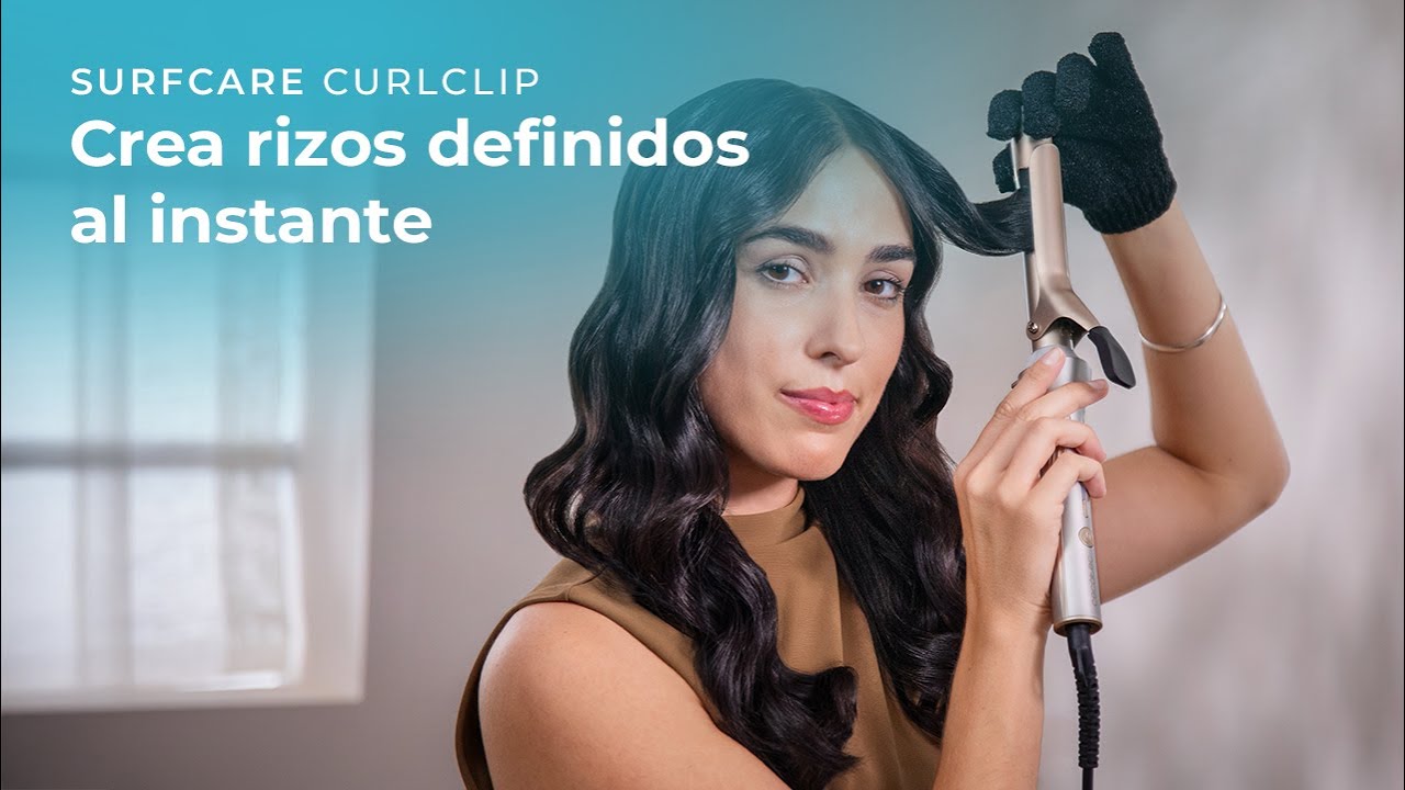 Modelador de Cabelo SurfCare CurlClip, Pin&ccedil;a de 25 mm, com queratina e &oacute;leo de arg&atilde;o