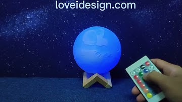 CUSTOM 3D PRINTING PHOTO MOON LAMP