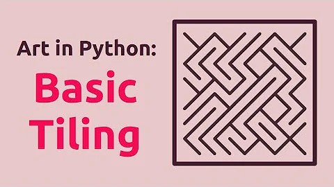 Generative art in Python: Basic Tiling