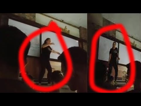 مين زحلقك يا بت جوه زمن العولمة بالفيديو معلمة بالإسكندرية تشرح للطلاب بالرقص والإيحاءات الجس دية