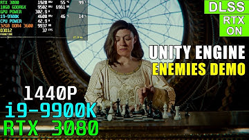 Unity Engine - Enemies Tech Demo (DXR/DLSS) | RTX 3080 + 9900K | Ultra 1440P