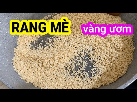 Video Cách rang mè vàng ươm - YouTube
