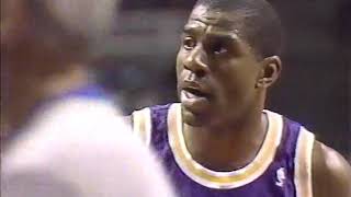 NBA Greatest Duos: Magic Johnson \& James Worthy vs 'Bad Boy' Pistons (1990)