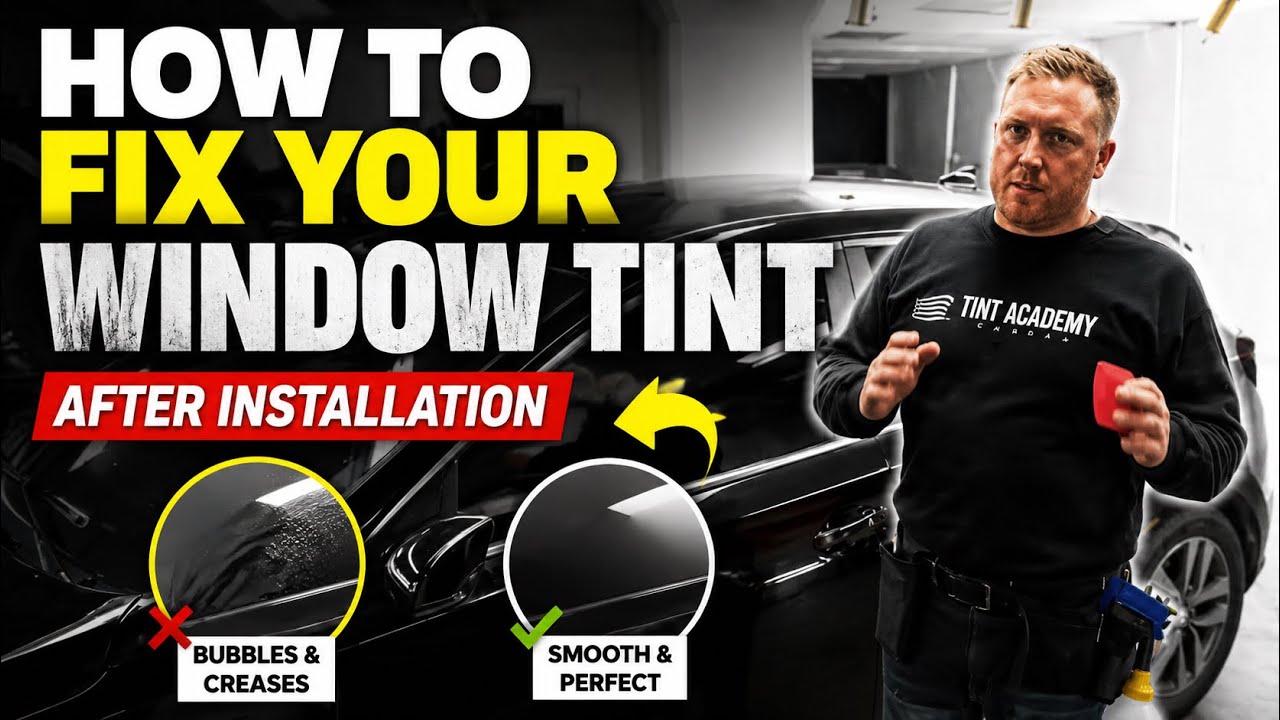 How To Fix Window Tint After Installation (Bubbles, Creases & Peeling ...