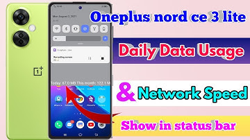 oneplus nord ce 3 lite network speed setting, oneplus nord ce 3 lite internet speed meter