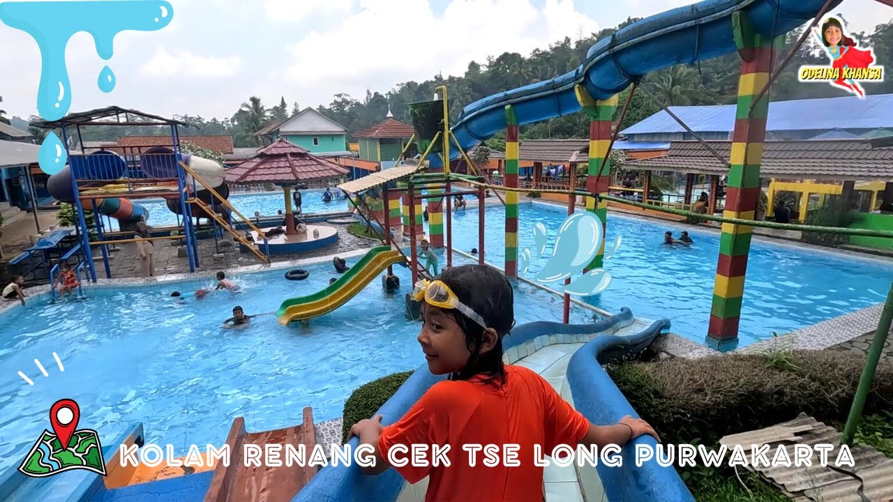 BERENANG DI KOLAM RENANG CEK TSE LONG, PURWAKARTA  || Tempatnya nyaman, Tiketnya juga terjangkau