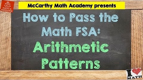 How to Pass the Math FSA - Arithmetic Patterns (3rd)