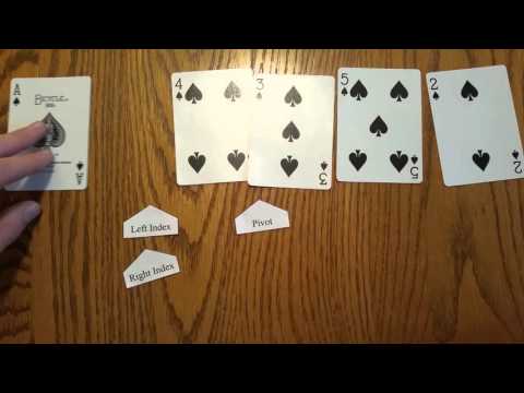 Quicksort Card Example
