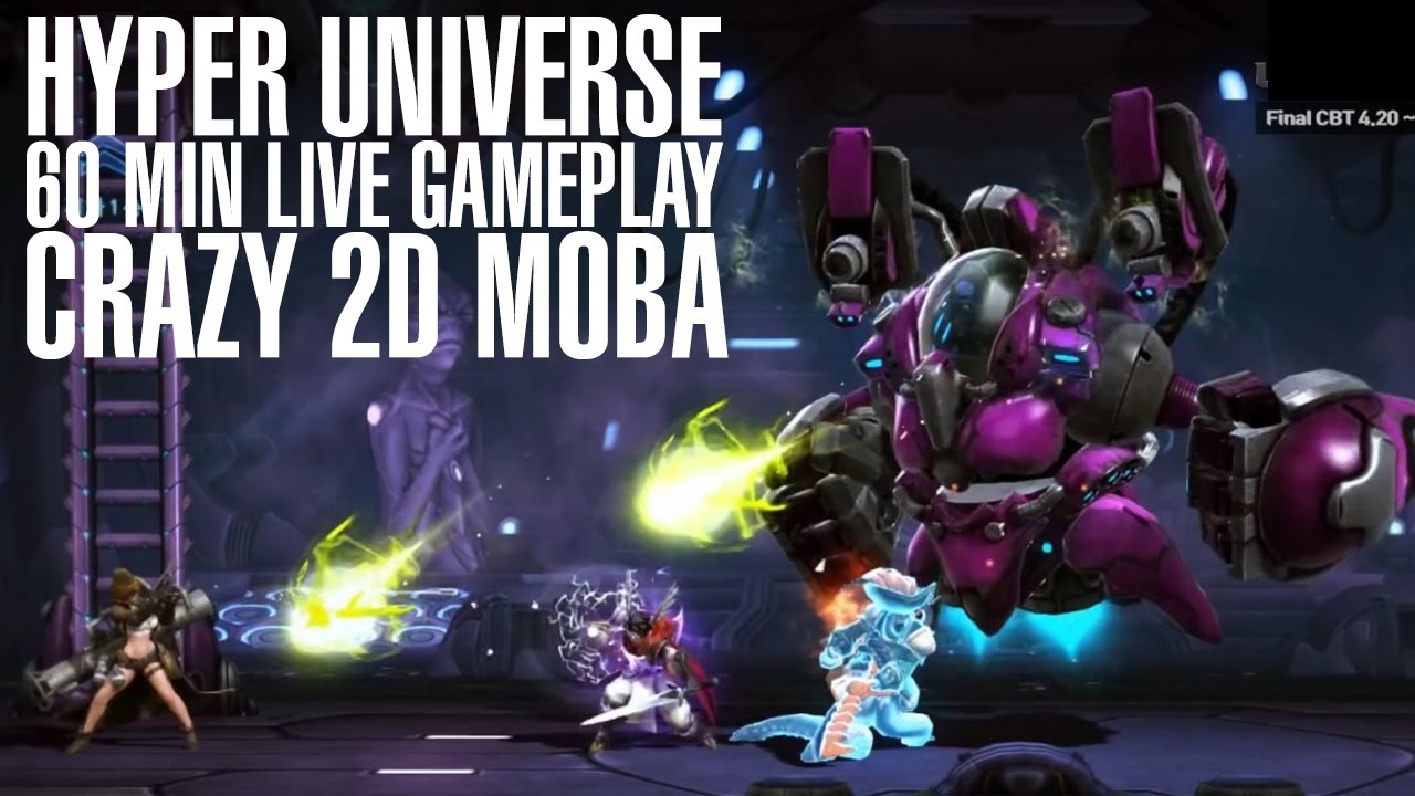 Hyper Universe. Очень странная игра. 2D side scrolling MOBA.