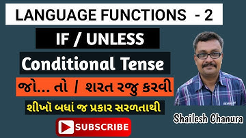 Language Functions | Conditional Tense | If Unless | English grammar | Std 10th and Std.12th