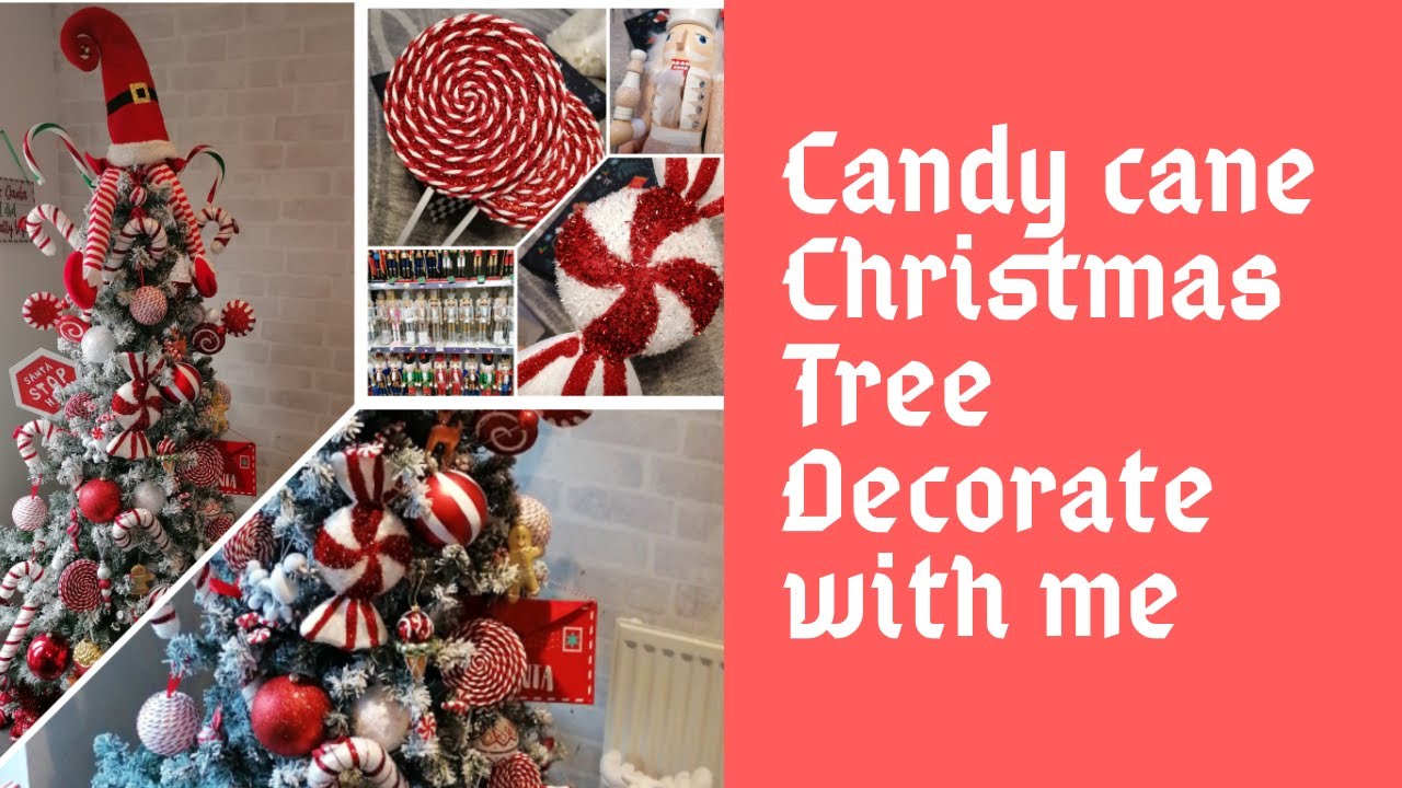 Decorate with me - Candy Cane Christmas Tree - How to get a ...