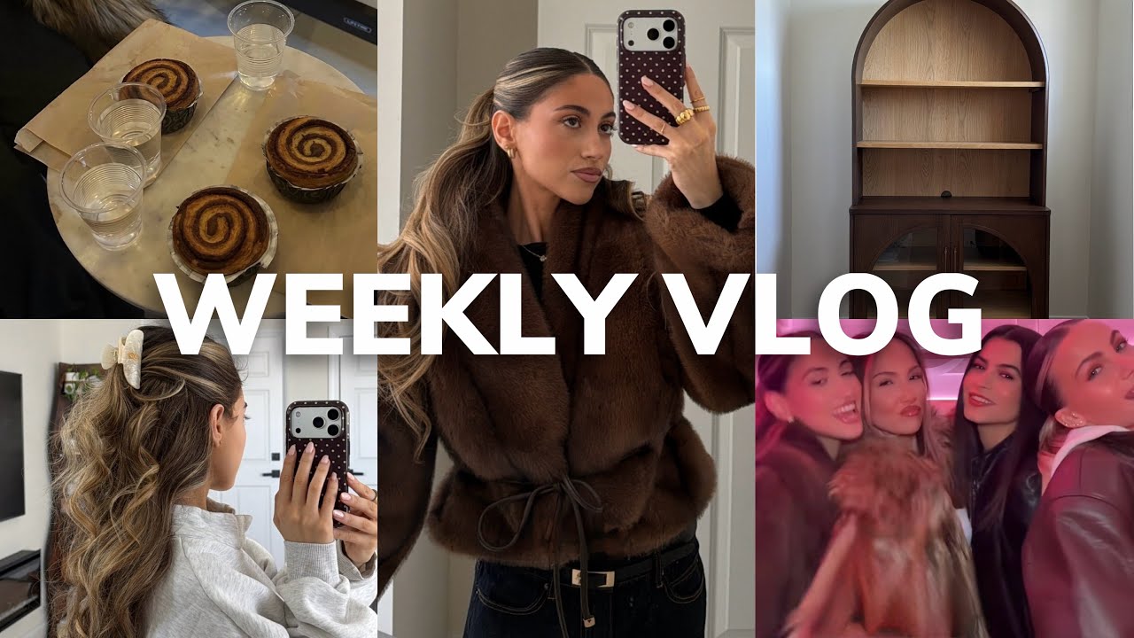 WEEKLY VLOG ❥ running errands, nyc event, catching up w/ friends & new furniture!