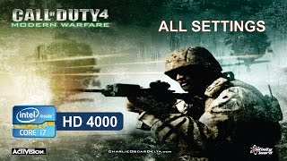 CORE I7 3517U | HD 4000 | CALL OF DUTY 4 - FPS TEST