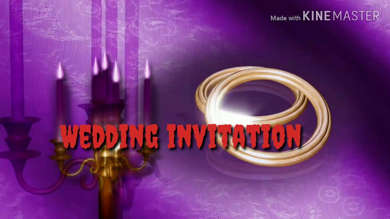 Video Wedding invitation YouTube