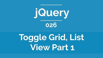 Arabic jQuery Practical Course #026 - Toggle Between List and Grid View Part 1