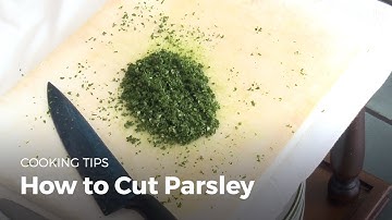 Learn how to cut parsley | Cook Vegetables